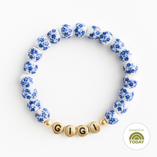 The Blue Porcelain Floral Bracelet