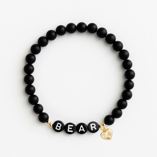 The MSPCA Black Onyx with End Beads