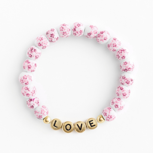 The Pink Porcelain Floral Bracelet