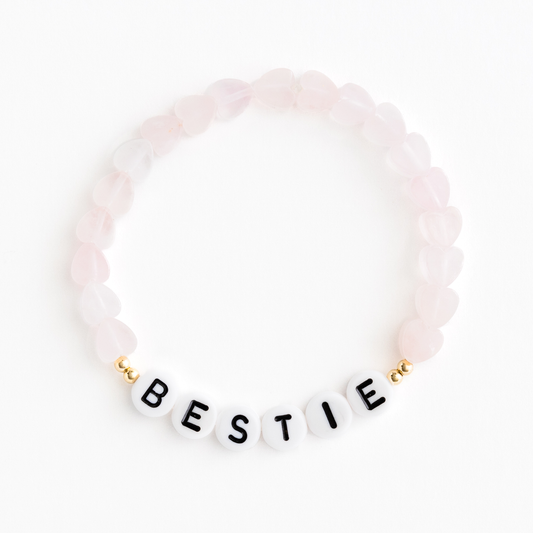 The Rose Quartz Hearts Bracelet