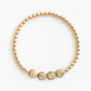 The Mini Gold with End Beads Bracelet