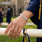 The Graduate's White Hearts Bracelet