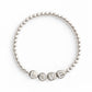 The Mini Sterling Silver with End Beads Bracelet