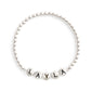 The Mini Sterling Silver with End Beads Bracelet