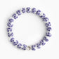 Purple Porcelain Floral Stacker