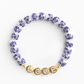 The Purple Porcelain Floral Bracelet