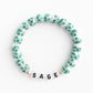The Green Porcelain Floral Bracelet