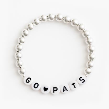 The Sterling Silver with End Beads Bracelet